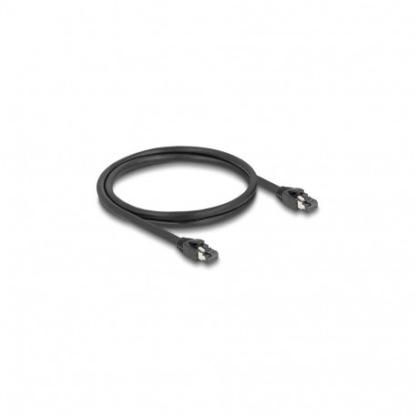 "Delock RJ45 Netzwerkkabel Cat.8.1 S/FTP 1 m bis 40 Gbps schwarz"