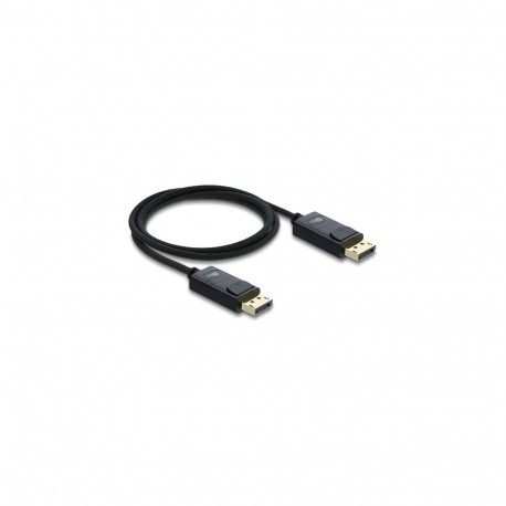 "Delock Koaxiales DisplayPort Kabel 16K 60 Hz 80 Gbps mit Geflechtmantel 1 m"