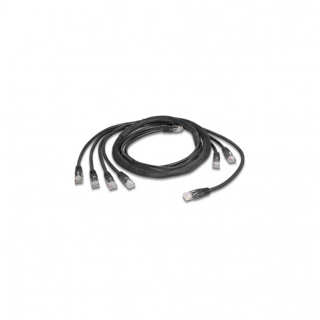 "Delock RJ45 Trunk-Kabel 4 x Stecker zu 4 x Stecker Cat.5e UTP schwarz"
