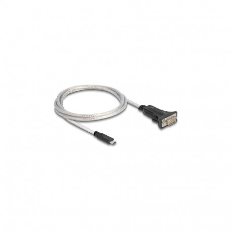 "Delock Adapter USB Type-C™ zu 1 x Seriell RS-422/485 Stecker mit 6 Pin Terminalblock 5 V 1 m"