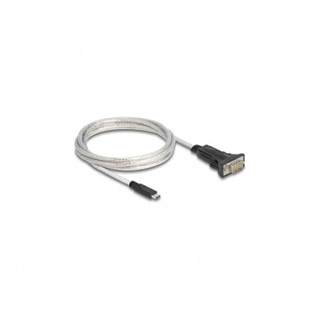 "Delock Adapter USB 2.0 Type-C™ zu 1 x Seriell RS-422/485 Stecker mit 6 Pin Terminalblock 5 V 2 m"