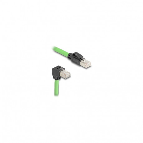 Delock RJ45 võrgukaabel Cat.6A pistik-pistik ülespoole nurgaga SF/UTP kaabliketile sobiv PUR (TPU) 2