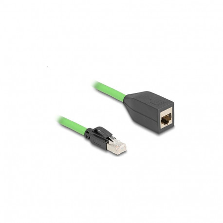 "Delock RJ45 Netzwerk Verlängerungskabel Cat.6A Stecker zu Buchse SF/UTP schleppkettentauglich PUR (