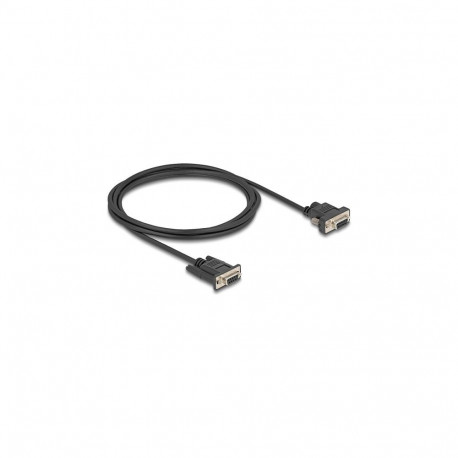 "Delock Seriell Kabel RS-232 D-Sub9 Buchse zu D-Sub9 Buchse Stromanschluss an Pin 9 2 m"