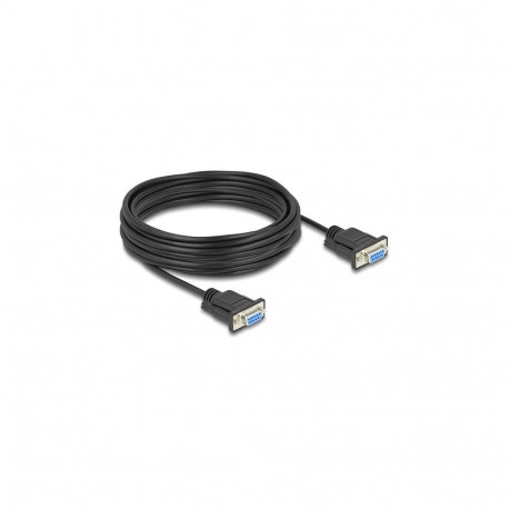 "Delock RS-232 Kabel Seriell D-Sub9 Buchse zu Buchse mit schmalem Steckergehäuse 10 m"