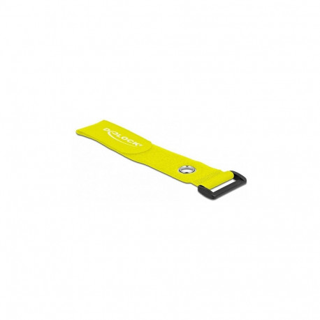 "Klett-Kabelbinder mit Schlaufe und Befestigungsöse L 280 x B 38 mm gelb 3 Stück"