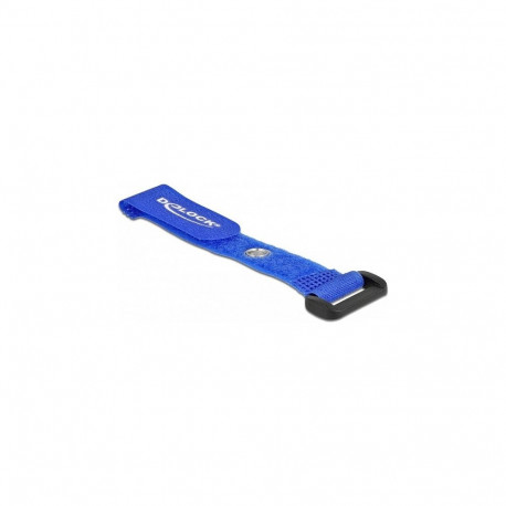 "Klett-Kabelbinder mit Schlaufe und Befestigungsöse L 150 x B 20 mm blau 5 Stück"