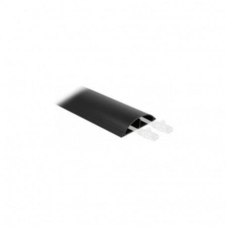 "Delock Kabelkanal selbstklebend 119 x 26 mm - Länge 1 m schwarz"