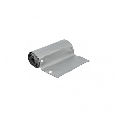 "Delock Kabelschutzschlauch mit Knopfverschluss hitzebeständig 2 m x 50 mm grau / schwarz"