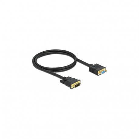 Delock DVI 12+5 pistik - VGA pesa kaabel 1 m