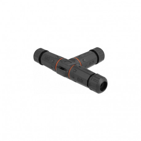 "Kabelverbinder T-Form für Außenbereich 5 Pin, IP68 wasserdicht, schraubbar, Kabeldurchmesser 4,5 - 