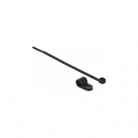 "Delock Befestigungsschelle 9,5 mm mit Kabelbinder L 200 x B 4,8 schwarz"