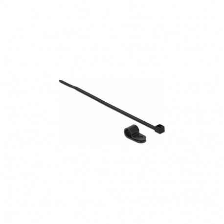 Delock kinnitusklamber 7,9 mm juhtmesidemega L 250 x B 3,6 must