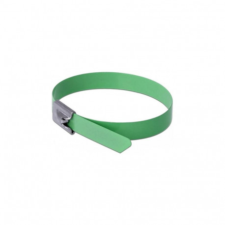 Delock roostevabast terasest kaablisidemed L 400 x B 7,9 mm rohelised 10 tükki