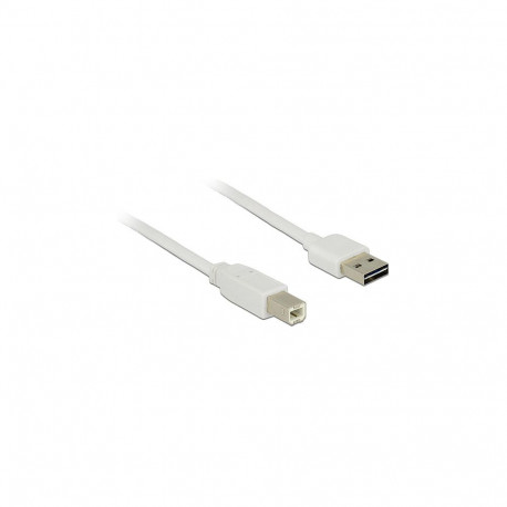 "Delock Kabel EASY-USB 2.0 Typ-A Stecker > USB 2.0 Typ-B Stecker 1 m weiß"
