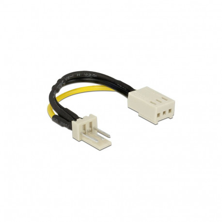 "Delock Stromkabel 3 Pin Stecker > 3 Pin Buchse (Lüfter) 8 cm - Drehzahlreduzierung"