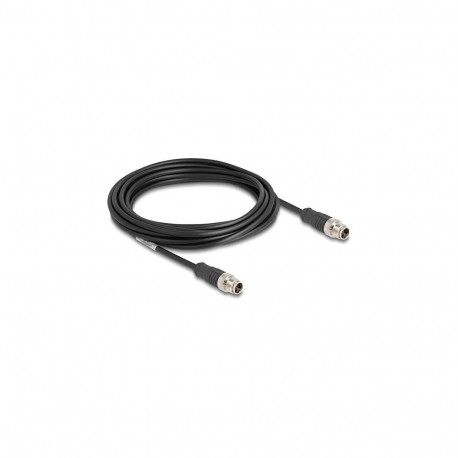 "Delock M12 Kabel X-kodiert 8 Pin Stecker zu Stecker PVC 5 m"