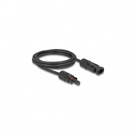 DL4 päikesepaneeli kaabel 6mm² pistik-pesa 2m, must