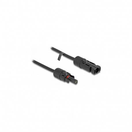 "DL4 Solar Kabel 4 mm² Stecker zu Buchse 5 m schwarz"