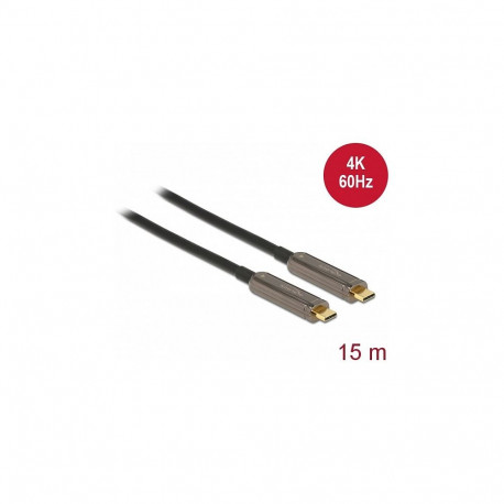 Delock aktiivne optiline USB-C™ videokaabel 4K 60 Hz 15 m
