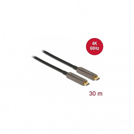 Delock aktiivne optiline USB-C™ videokaabel 4K 60 Hz 30 m