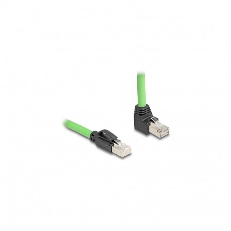 "Delock RJ45 Netzwerkkabel Cat.6A Stecker zu Stecker oben gewinkelt SF/UTP schleppkettentauglich PUR
