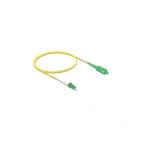 "Delock Kabel Lichtwellenleiter LC-APC zu SC-APC Simplex Singlemode OS2 1 m"