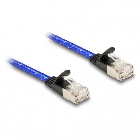 Delock RJ45 lame punutud ümbrisega võrgukaabel Cat.6A U/FTP 5 m sinine