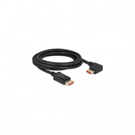 DisplayPort-kaabel sirge pistiku ja 90° paremale nurga all pistikuga 8K 60Hz 3m