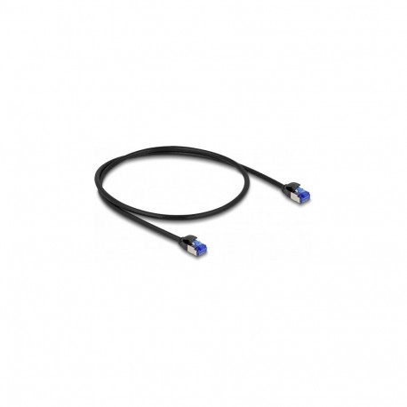 "Delock RJ45 Netzwerkkabel Cat.6A S/FTP Slim 0,5 m schwarz"