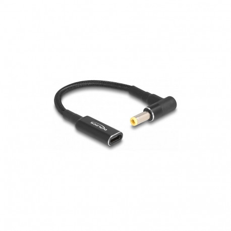 Delock sülearvuti laadimiskaabli adapterkaabel USB Type-C™ pesa 5,5 x 2,5 mm pistik 90° nurga all 15
