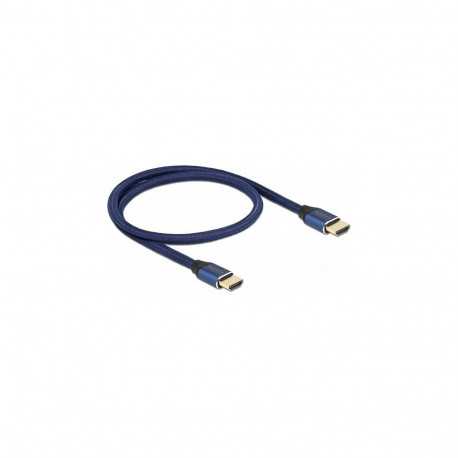 "Delock Ultra High Speed HDMI Kabel 48 Gbps 8K 60 Hz blau 0,5 m zertifiziert"