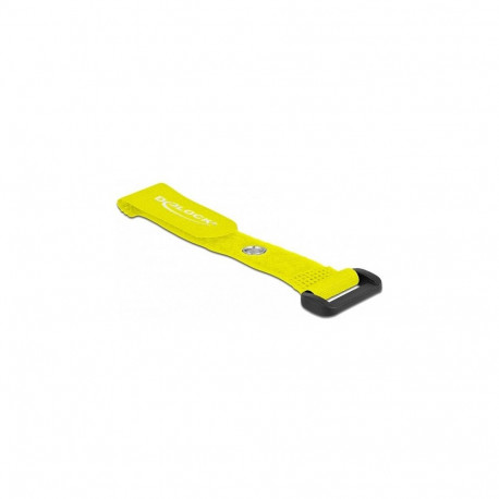 Takjakinnitusega kaablisidemed aasaga ja kinnitusavaga L 150 x B 20 mm, kollased, 5 tk