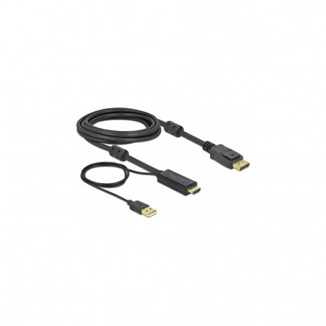 "Delock HDMI zu DisplayPort Kabel 4K 30 Hz 3 m"