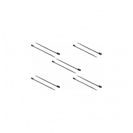 Kinnitusaasaga kaablisidemed L 300 x B 4,8mm 10tk, mustad