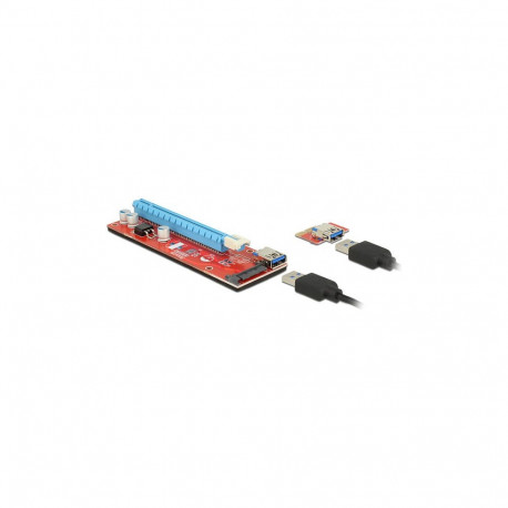 "Delock Riser Karte PCI Express x1 > x16 mit 60 cm USB Kabel"