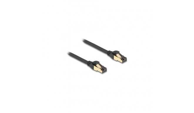 "Delock RJ45 Netzwerkkabel Cat.6A Stecker zu Stecker S/FTP schwarz 5 m mit Cat.7 Rohkabel Industrie 