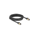 Delock RJ45 võrgukaabel Cat.6A pistikust pistikusse S/FTP must 5 m Cat.7 toorkaabliga tööstus- ja vä