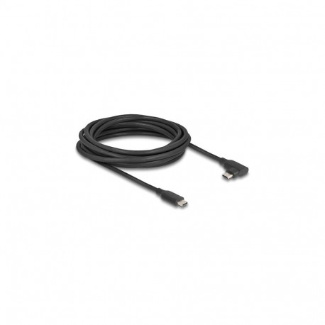 "Delock Aktives USB 10 Gbps Kabel USB Type-C™ Stecker zu Stecker gewinkelt links / rechts 5 m 8K PD 