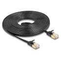 "Delock RJ45 Netzwerkkabel Cat.6A Stecker zu Stecker mit robuster Rastnase und Cat.7 Rohflachbandkab