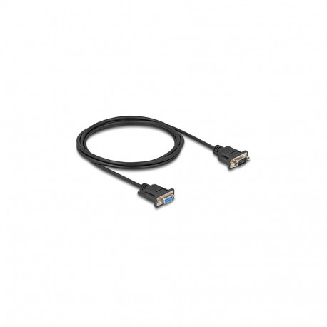 "Delock RS-232 Kabel Seriell D-Sub9 Stecker zu Buchse mit schmalem Steckergehäuse 2 m"