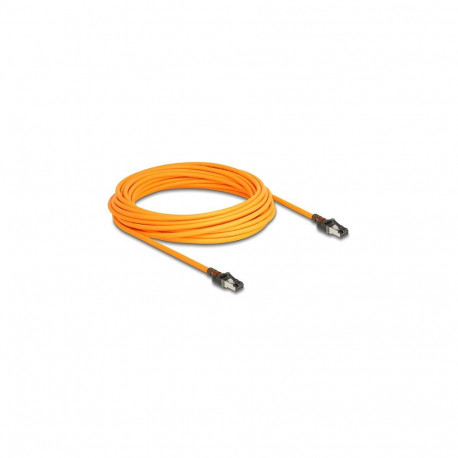 Delock RJ45 võrgukaabel USB Type-C™ Portfinder funktsiooniga Self Tracing Cat.6A S/FTP 10 m oranž