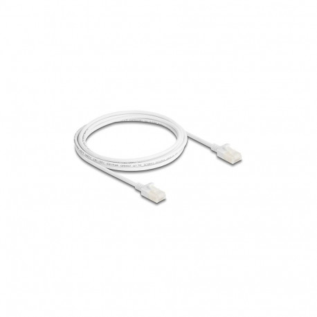 Delock RJ45 Cat.6A tööstuslik võrgukaabel vastupidava lukustiga U/UTP Slim 2 m valge