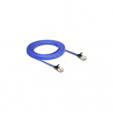 Delock RJ45 lame punutud ümbrisega võrgukaabel Cat.6A U/FTP 3 m sinine