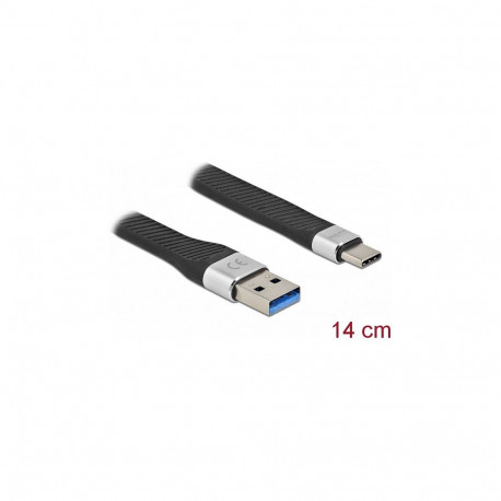 Delock USB 5 Gbps FPC lamekaabel USB Type-A - USB Type-C 14 cm PD 3 A