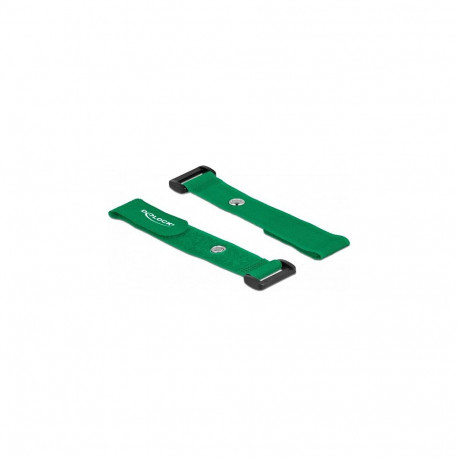 "Klett-Kabelbinder mit Schlaufe und Befestigungsöse L 190 x B 25 mm grün 5 Stück"