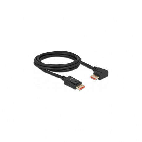 DisplayPort-kaabel sirge pistiku ja 90° paremale nurga all pistikuga 8K 60Hz 2m