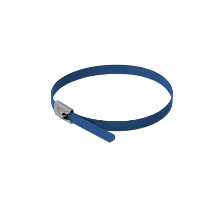 "Edelstahlkabelbinder L 500 x B 4,6 mm blau 10 Stück"