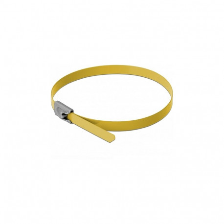 "Edelstahlkabelbinder L 300 x B 4,6 mm gelb 10 Stück"