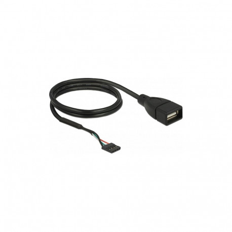 "Delock Kabel USB 2.0 Pfostenbuchse zu 1 x USB 2.0 Typ-A Buchse 60 cm"